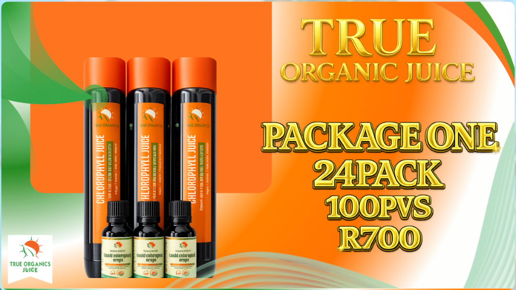 True Organics Chlorophyll Juice Package One
