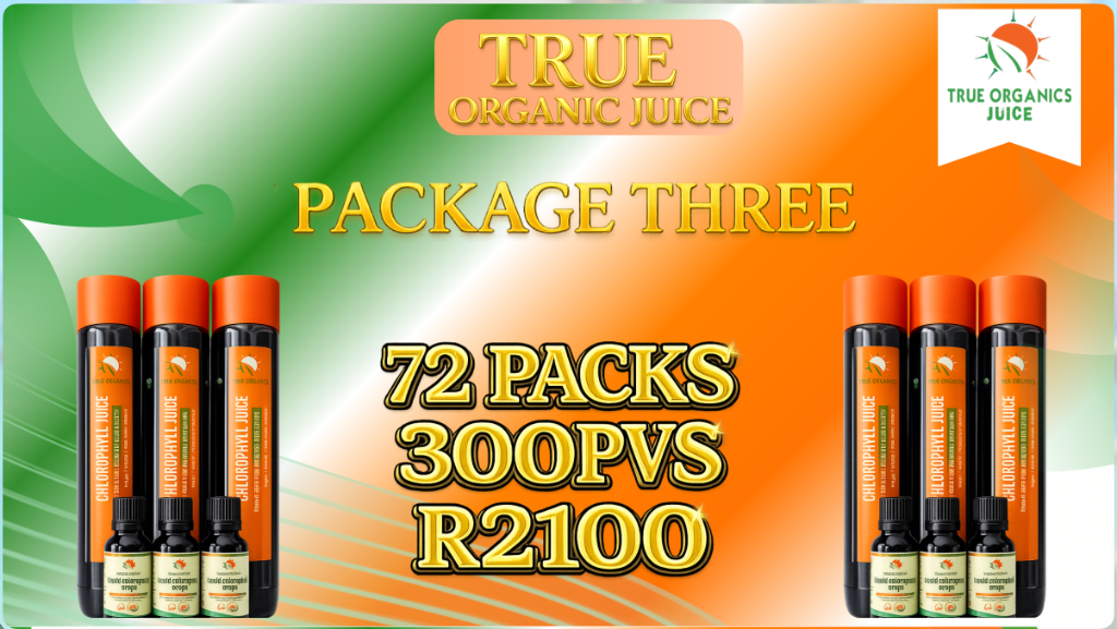 Package Three – 72 Pack Chlorophyll Juice